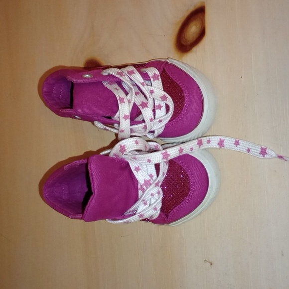 Glitter and Canvas Hightop Sneakers - Picture 5 of 9